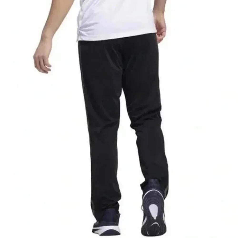 adidas Black Tricot Track Pants XS Tapered Zip Athletic Joggers